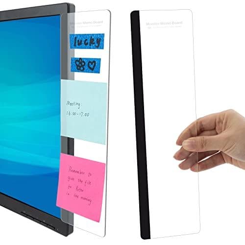 Monitor Memo Board (2-Pack Acrylic Sticky Note Holder)