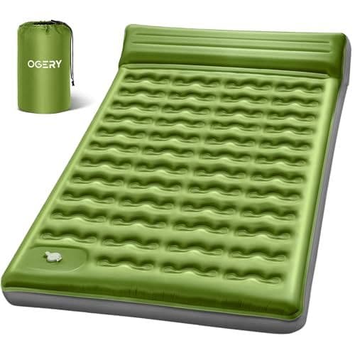 Ultralight Inflating Camping Sleeping Pad (6" Thick, Double)